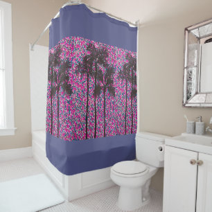 Shower Curtain - Palm Tree Silhouettes v.2
