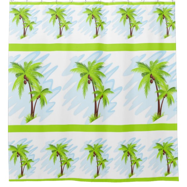 Shower Curtain/Palm Trees (Front)
