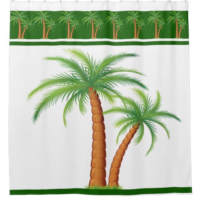 Shower Curtain/Palm Trees (Front)