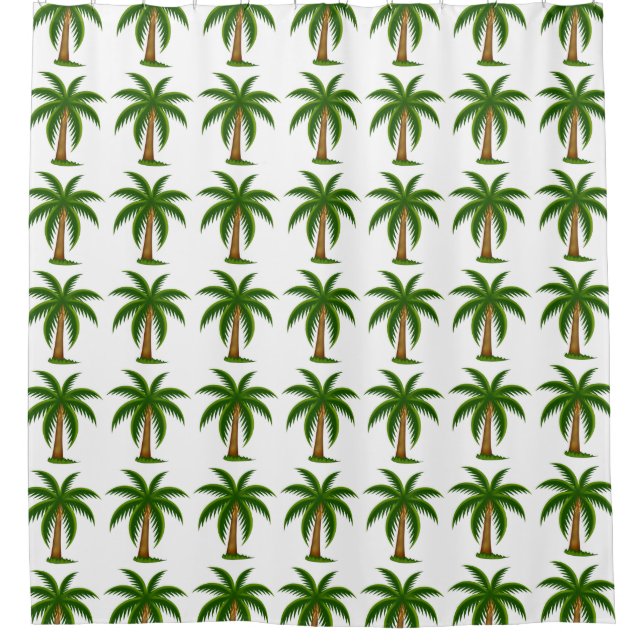 Shower Curtain/Palm Trees (Front)