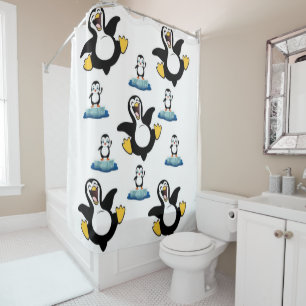 Shower Curtain Penguin