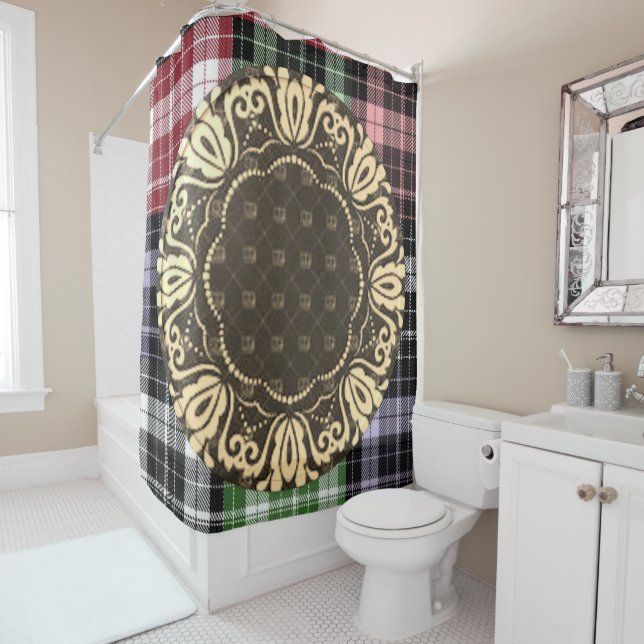 Shower Curtain Plaid (In Situ)