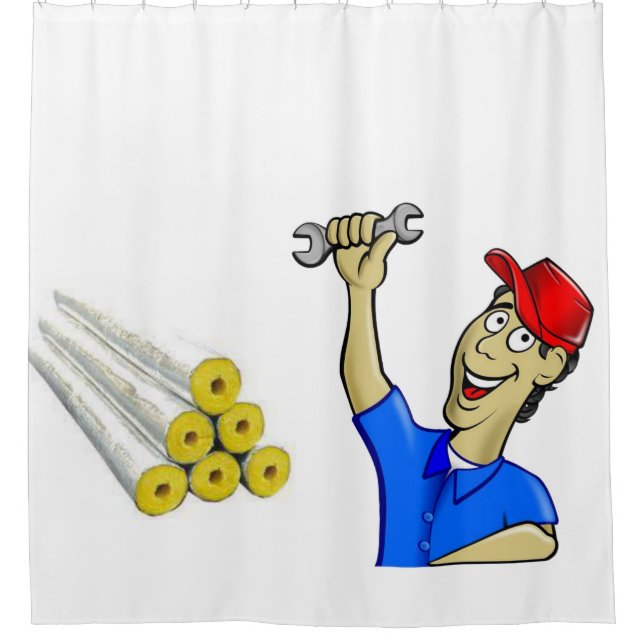 Shower Curtain Plumber (Front)