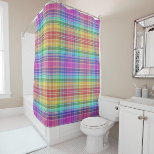 Shower Curtain - Rainbow Madras