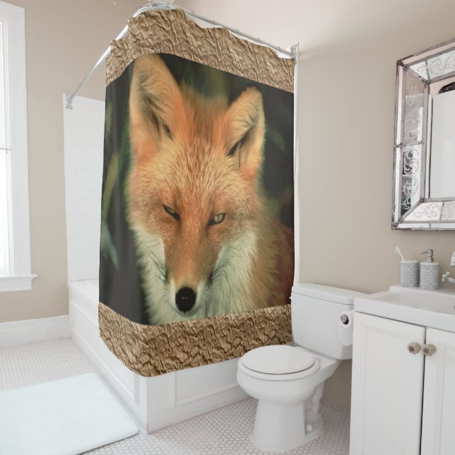 Shower Curtain Red Fox (In Situ)