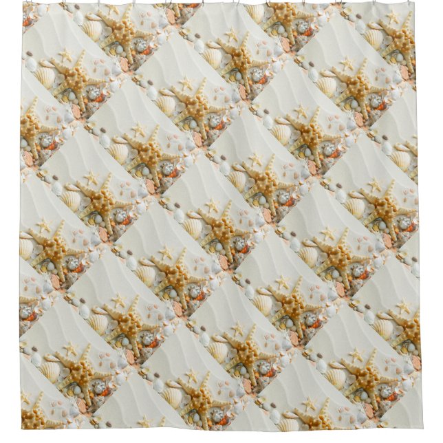 Shower Curtain/Seashells (Front)