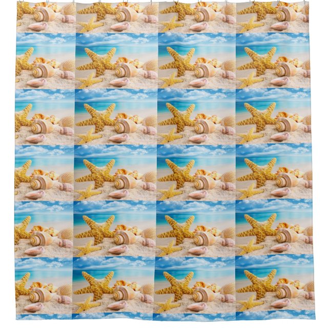 Shower Curtain/Seashells (Front)
