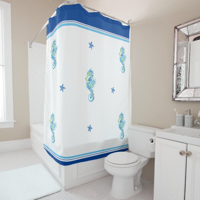 Shower Curtain Shower Curtains Seaside Royal (In Situ)