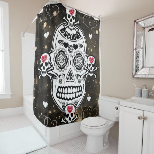 Shower Curtain Skull