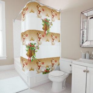 Shower Curtain Snowman