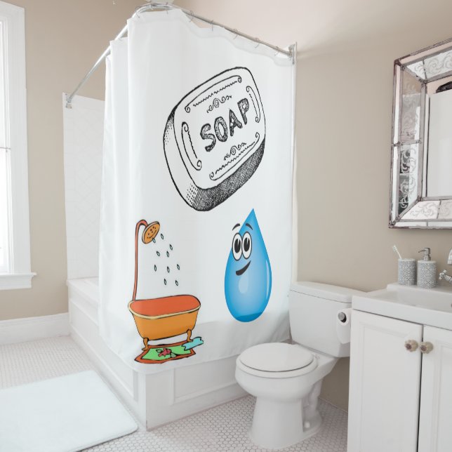 Shower Curtain Soap (In Situ)