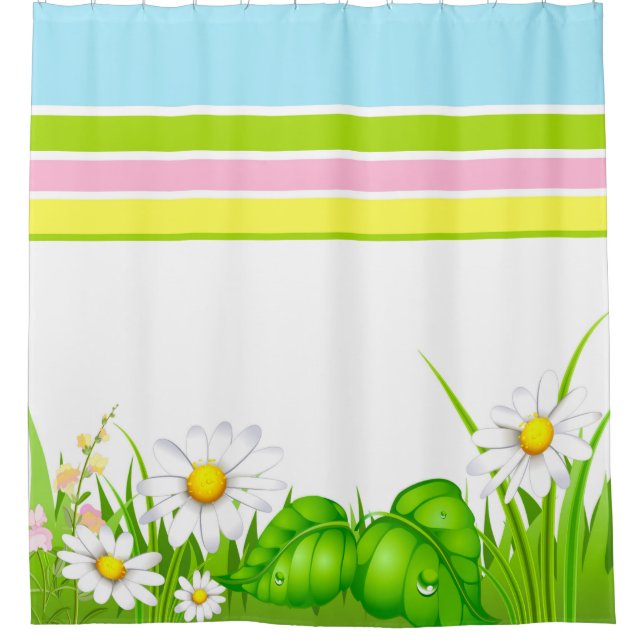 Shower Curtain/Spring Daisy (Front)
