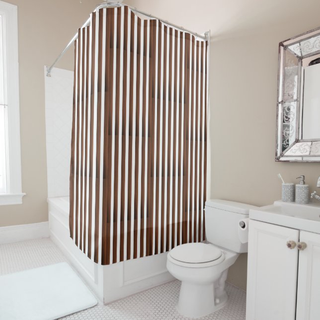 Shower Curtain Stripe (In Situ)