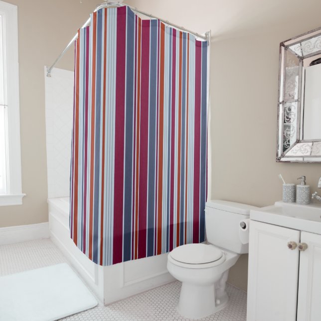 Shower Curtain Stripe (In Situ)