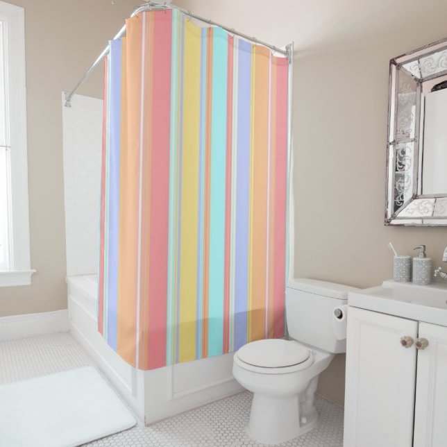Shower Curtain Stripe (In Situ)