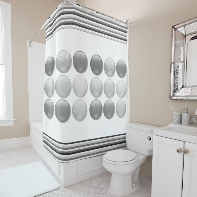 Shower Curtain Stripe (In Situ)