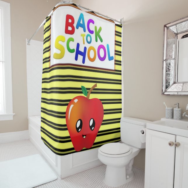 Shower Curtain Stripe (In Situ)