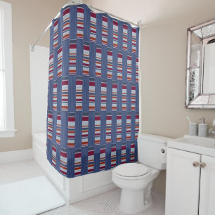 Shower Curtain Stripe Square