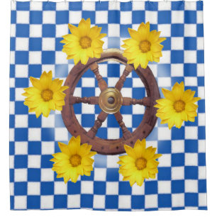 Shower Curtain, Sunflower, Anchor