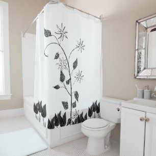 Shower curtain sunflowers