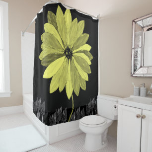 Shower curtain sunflowers