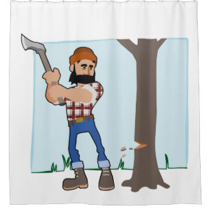 Shower Curtain Tree Cutter