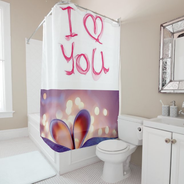 Shower curtain valentines (In Situ)