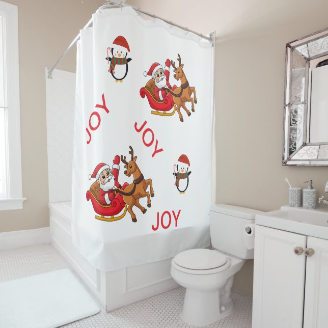 Shower Curtain Winter holiday (In Situ)