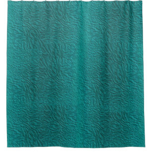 Shower Curtain with an Emerald Green Design
