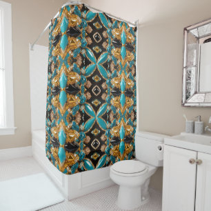 Shower Curtain with Bahamas Colours