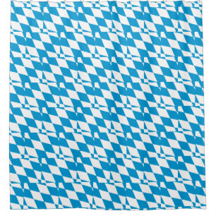 Shower Curtain with Flag of Bavaria, Germany