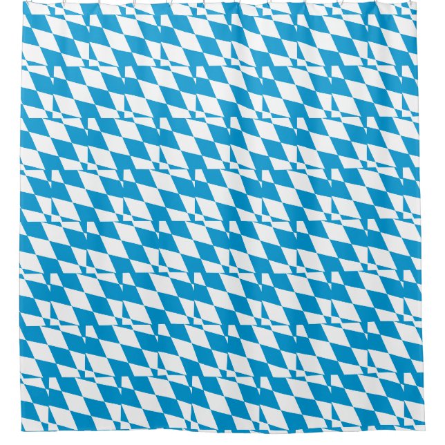Shower Curtain with Flag of Bavaria, Germany (Front)