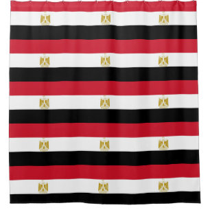 Shower Curtain with Flag of Egypt