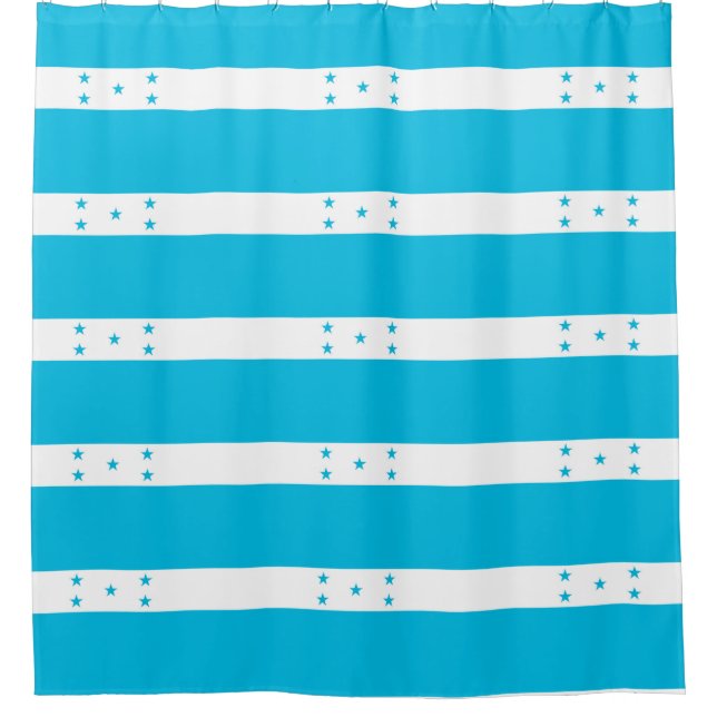 Shower Curtain with Flag of Honduras (Front)