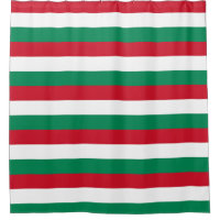 Shower Curtain with Flag of Hungary