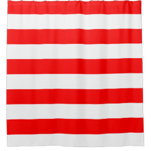 Shower Curtain with Flag of Indonesia