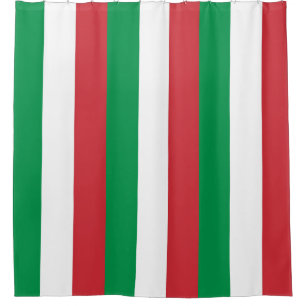 Shower Curtain with Flag of Italy