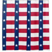 Shower Curtain with Flag of Texas State, USA