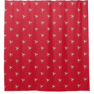 Shower Curtain with Isle of Man Flag, UK