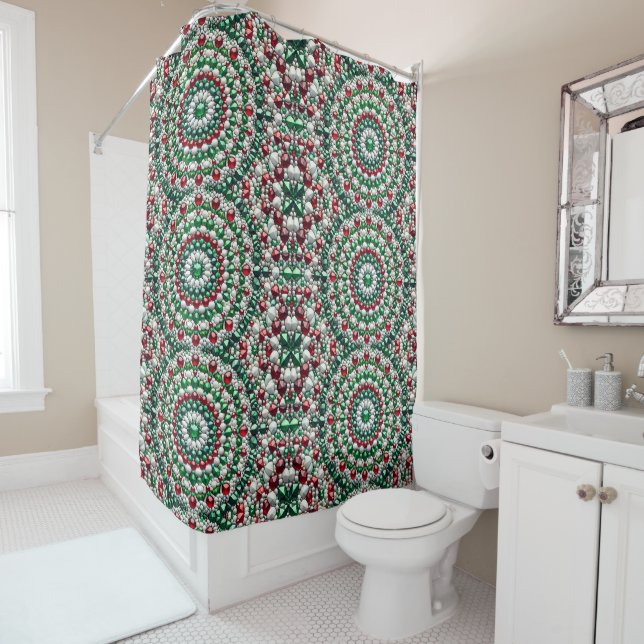  Shower Curtain with Italian Colours (In Situ)
