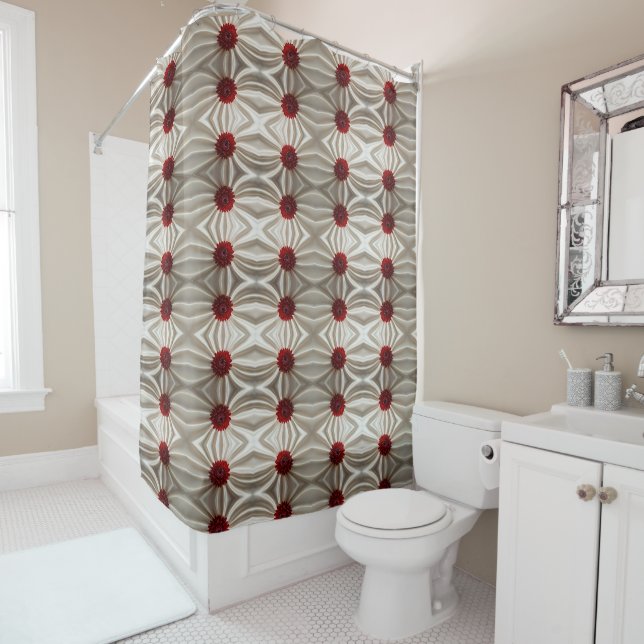  Shower Curtain with Japanase Colours (In Situ)