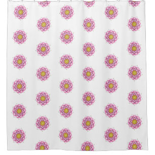 Shower Curtain with Mandala Design