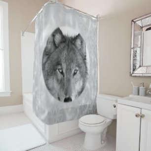 Shower curtain Wolves