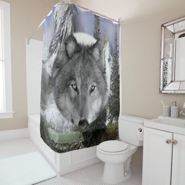 Shower curtain Wolves (In Situ)