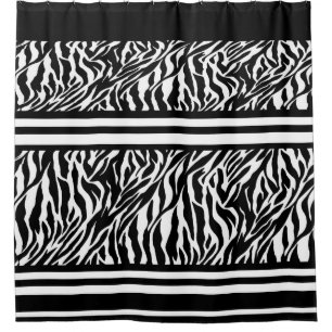 Shower Curtain/Zebra Pattern