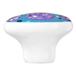 Shower Me With Flowers Ceramic Knob