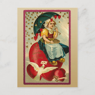 shower of Hearts Postcard