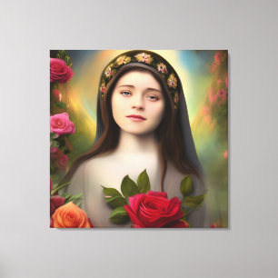 Shower of Roses Canvas Print