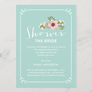 SHOWER THE BRIDE   BRIDAL SHOWER INVITATION