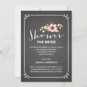 SHOWER THE BRIDE   BRIDAL SHOWER INVITATION